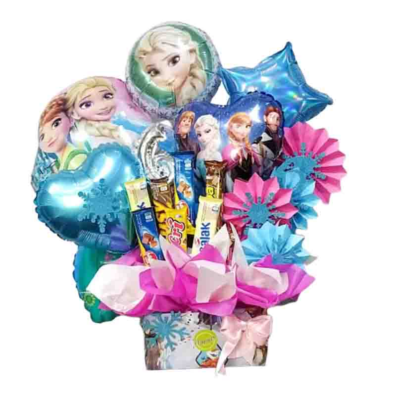 arreglo de globos Frozen