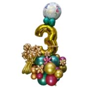 bouquet de Globos con globo de numero