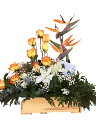 Ramo de Rosas Amarillas y proteas 2