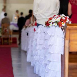 Decoración de Iglesia para Bodas en Prebo