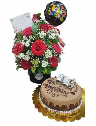 Flores y torta