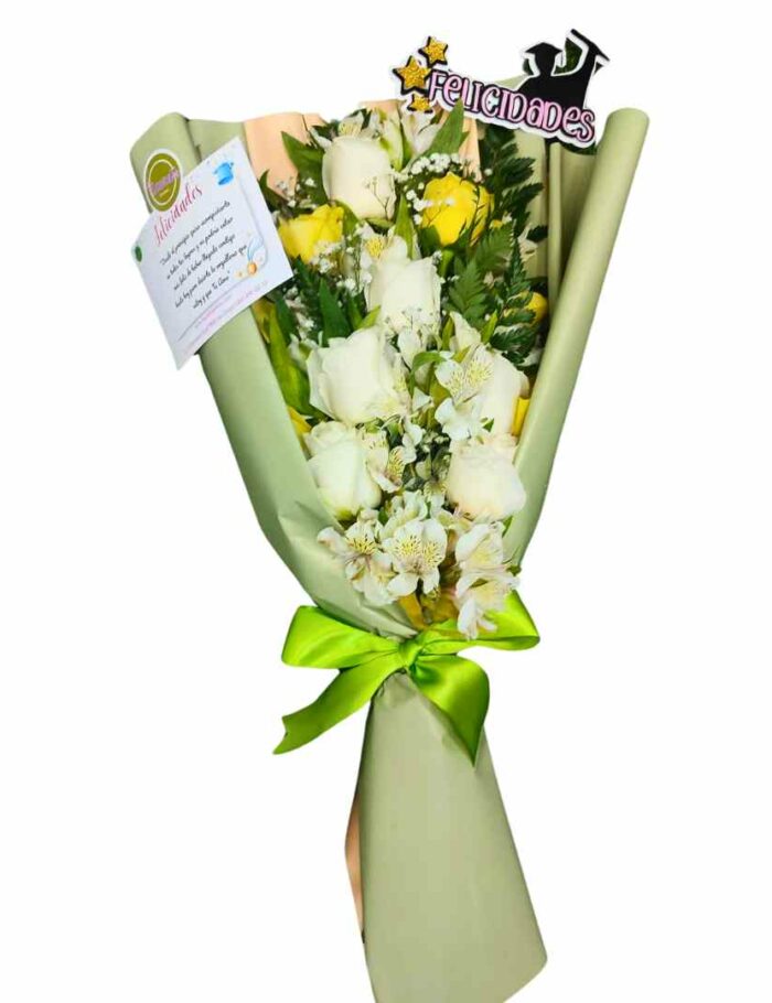Ramillete una docena de rosas graduacion