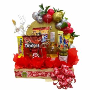 Arreglo de globo y dulces para hombre