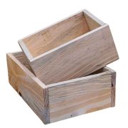 Cajas de madera natural artesanales para arreglos y desayunos sorpresa en Floristeria Laurel