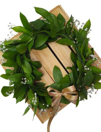 Corona de Laurel para Graduación en Valencia y San Diego Corona de laurel natural para graduación universitaria Floristería Laurel